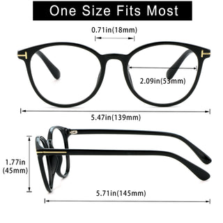 Tresty Plastic Round Eyeglasses - LifeArtVision