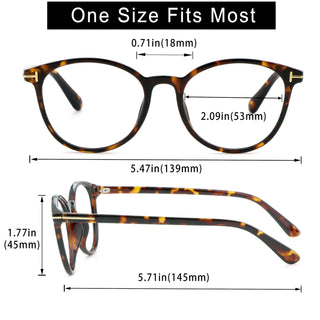 Tresty Plastic Round Eyeglasses - LifeArtVision