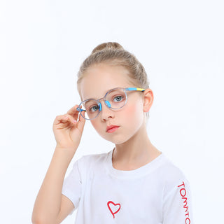 Aden TR Geometric Kid's Eyeglasses - LifeArtVision